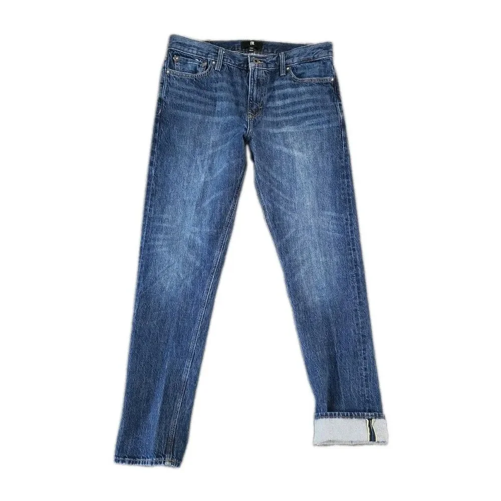 Banana Republic Jeans Men's 34x34 Dark Wash Selvedge Denim Slim Straight Leg